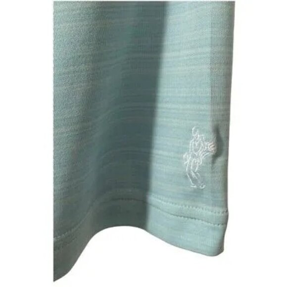 Ashcroft Mens Small Aquatic Blue Polo Shirt with Embroidered Design Size S - Picture 4 of 9